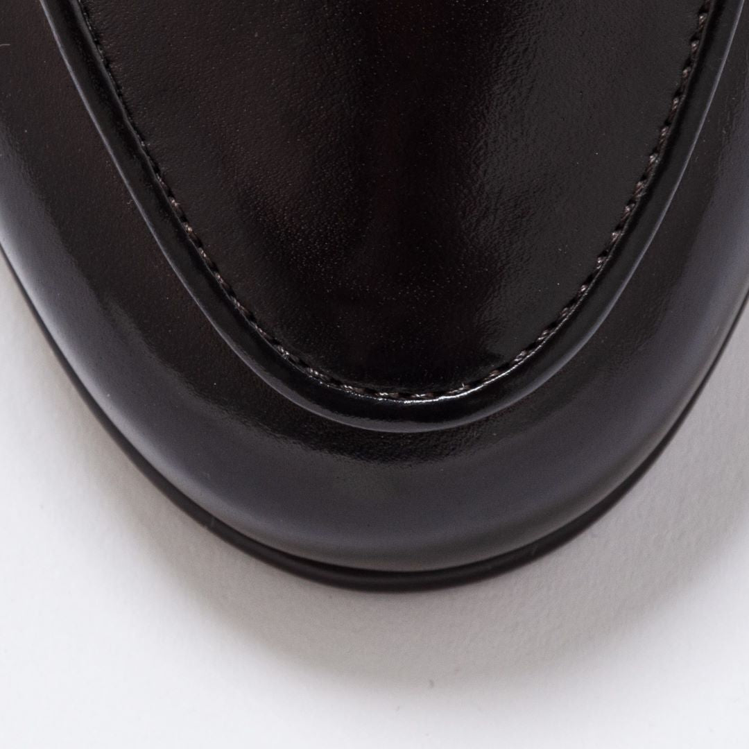 Men's Black Leather Milano Loafer