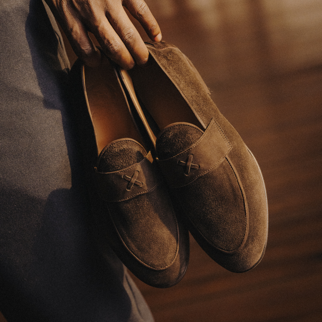 Men's Dark Brown Full Suede Centesimo