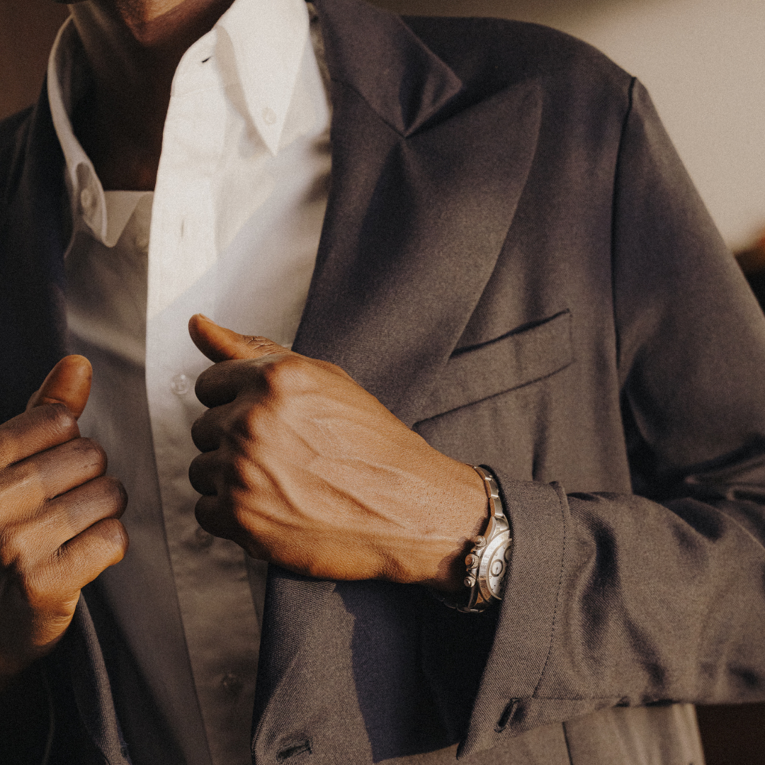 Double Breasted Chore Blazer - Navy