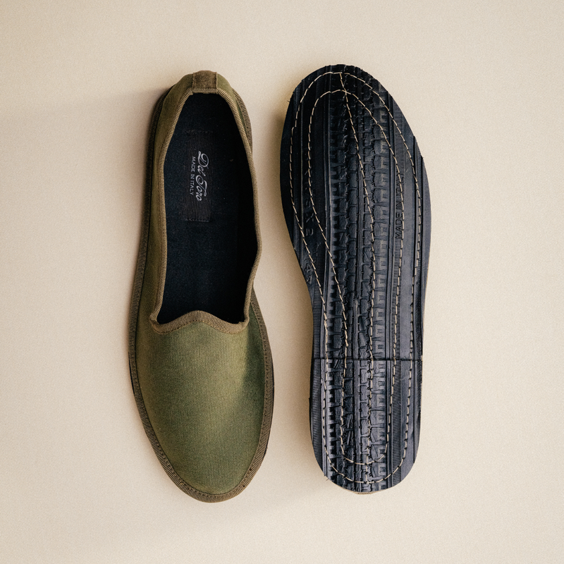 Men's Friulane - Olive Canvas