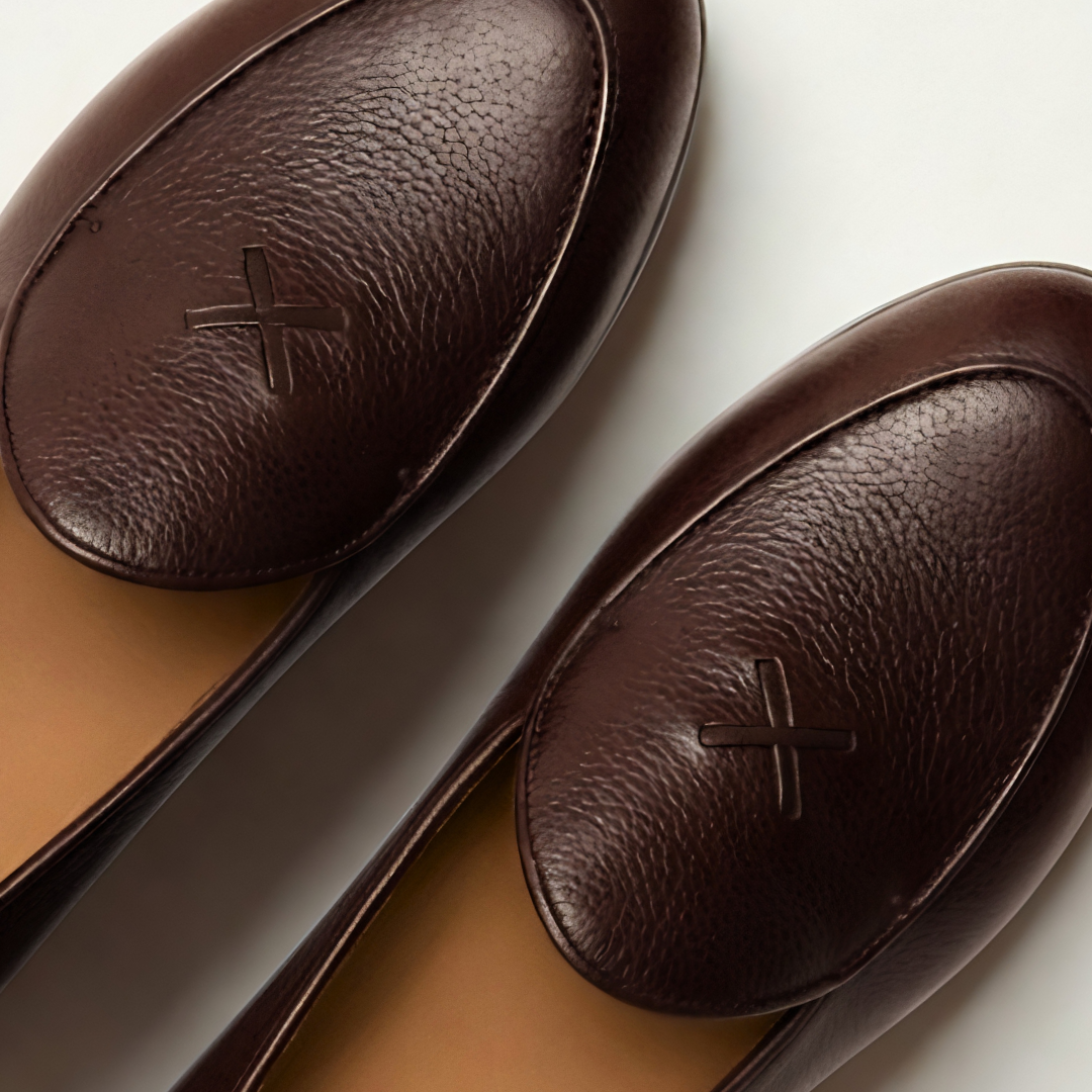 Men's Dark Brown Pebbled Leather Milano Loafer