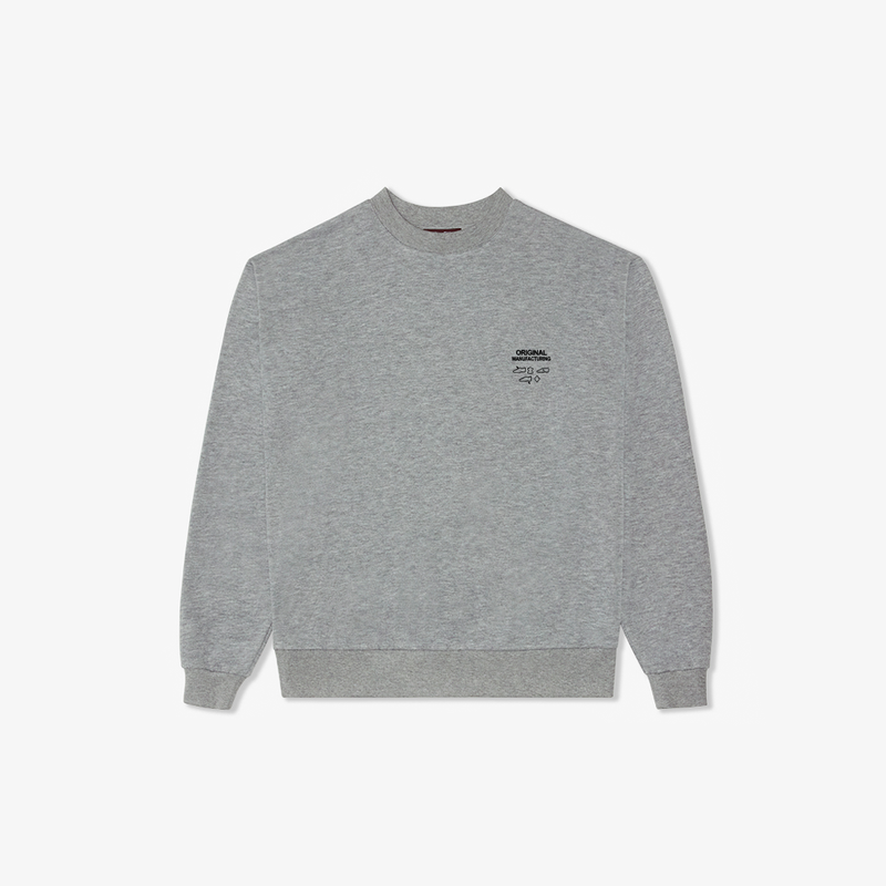 OM Stamp Sweatshirt - Heather Grey