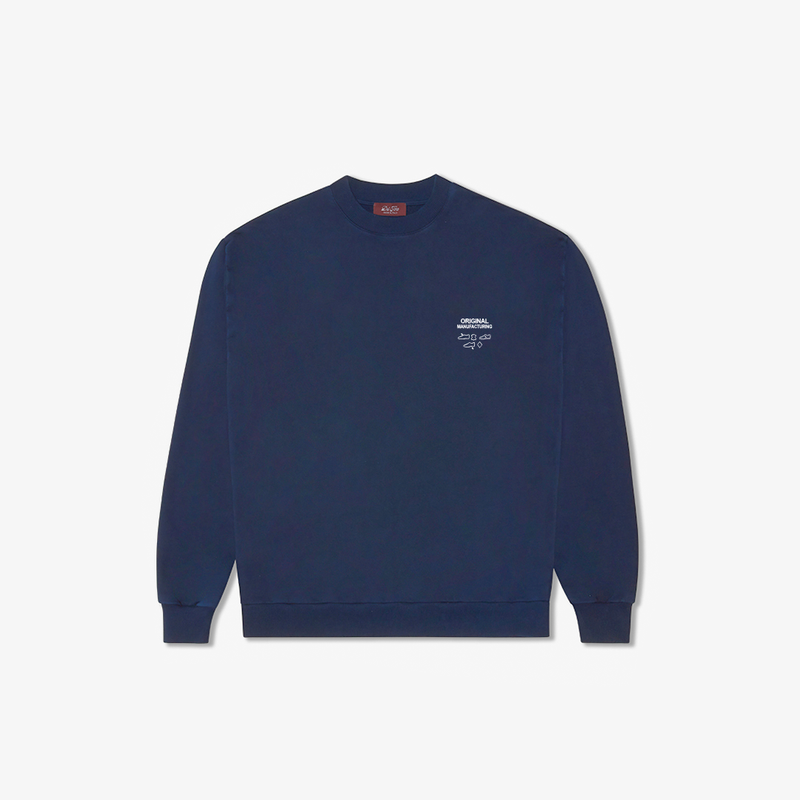 OM Stamp Sweatshirt - Navy