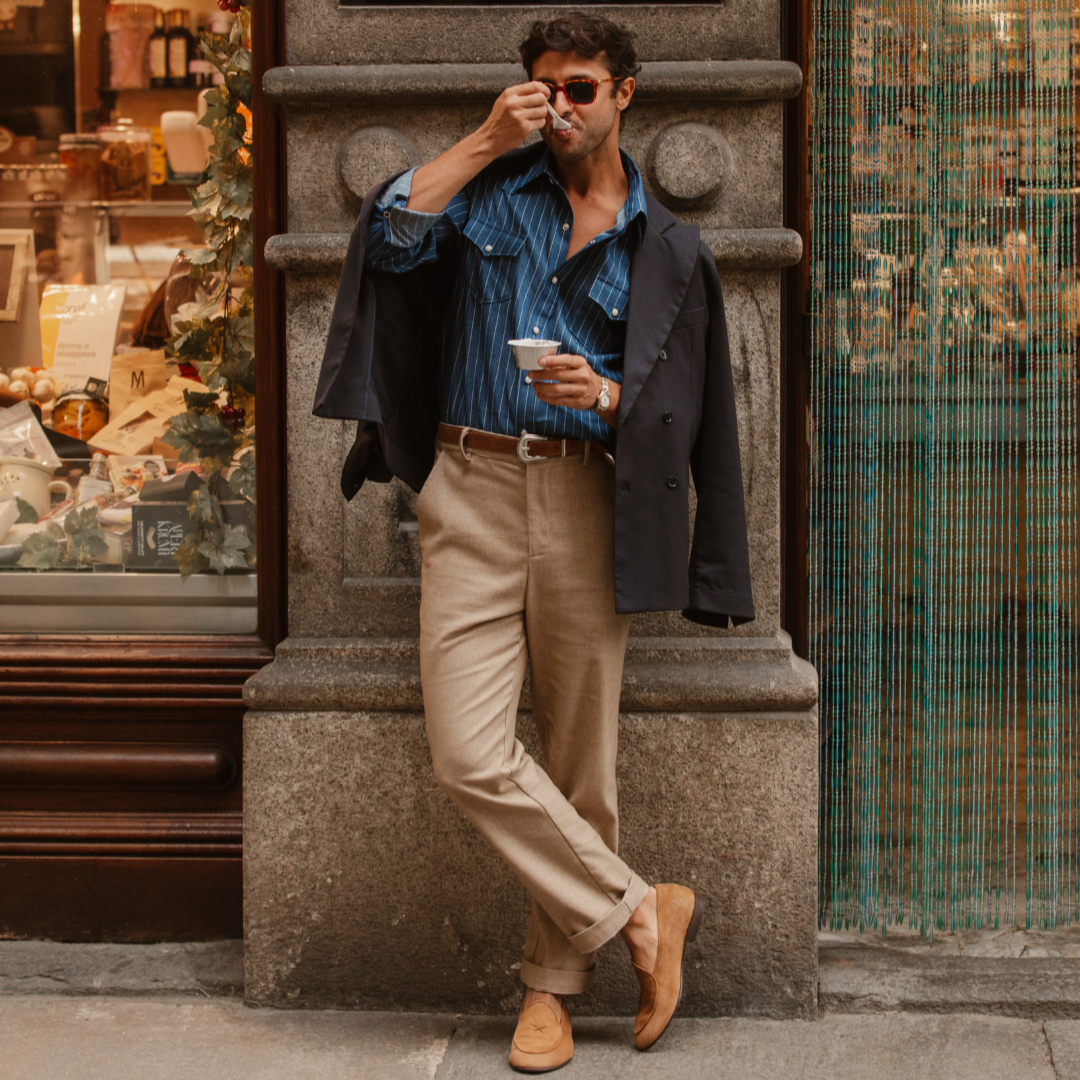 Prato Pant - Birdseye Beige